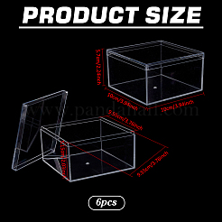 Transparent Acrylic Packaging Boxes with Lid&nbsp;CON-WH0110-37