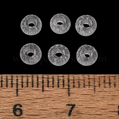 ペイントガラスビーズを焼く  模造キャットアイ  ロンデル  ツートン  ホワイト  4x2.5mm  穴：1.4mm  約14285個/1000g&nbsp;GL-CBA5BF9-06A