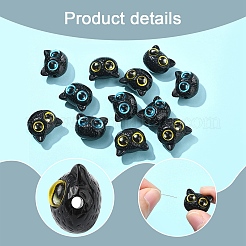 10Pcs 2 Colors Opaque Resin Beads&nbsp;RESI-YW0001-93