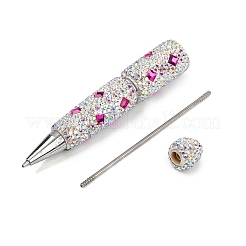 Polymer Clay Rhinestones Ball-Point Pen&nbsp;OFST-D300-02P-C