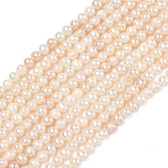 Natural Cultured Freshwater Pearl Beads Strands&nbsp;PEAR-L034-06B