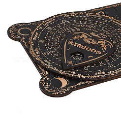 3個 3スタイル木製振り子ボード  ダウジング占い  魔術ウィッカ祭壇用品用  フラットラウンド  昆虫  112.5~317x89.5~209x4.5mm  1個/スタイル&nbsp;WICR-L001-01A
