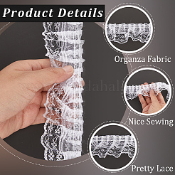 10M Polyester Pleated Lace Trim&nbsp;OCOR-CY0002-17B