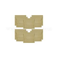 ベルベットのギフト祝福バッグ  ジュエリー収納ポーチ  長方形  黄緑  65x69x2mm&nbsp;FIND-WH0152-561C