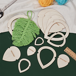 1 Set Wood Macrame Leaf/Flower Cutting Template&nbsp;DIY-BC0009-99