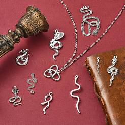 100Pcs 10 Styles Tibetan Style Alloy Pendants&nbsp;FIND-CJ0003-94