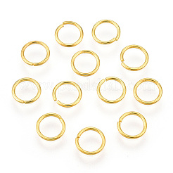 アイアンオープンジャンプリング  ラウンド  ニッケルフリー  ゴールドカラー  21ゲージ  6x0.7mm  内径：4.5mm  約20000個/1000g&nbsp;IFIN-T019-6mm-G