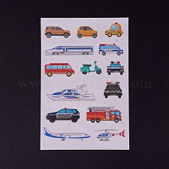 絵紙ステッカー  子供用  窓のステッカーの装飾  車  カラフル  12x8x0.01cm&nbsp;DIY-F025-F02