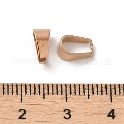 イオンプレーティング(IP) 304 ステンレススチール スナップオンベイル  ローズゴールド  9x4x6mm  ピン：0.6mm&nbsp;STAS-F074-03RG