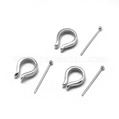 Anti-Tarnish Rhodium Plated 925 Sterling Silver Pendant Bails&nbsp;STER-L057-081A-P