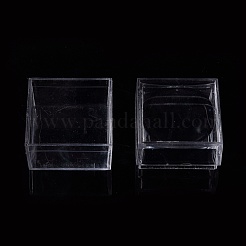 透明プラスチックリングビューア拡大鏡ボックス  コイン用拡大鏡キューブ  ジュエリー  石  標本  透明  40x40x38mm  インナーサイズ：35x35mm&nbsp;CON-K007-02A