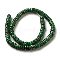 天然ドロマイトビーズ連売り  合成オパールと  染め  ディスク  ヒシビーズ  グリーン  8x3.5mm  穴：0.8mm  約118~120個/連  15.94''（40.5センチメートル）&nbsp;G-K350-B01-03C