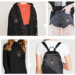 6個3スタイルクラウングリッターホットフィックスラインストーン  パッチにアイロン  ドレスシューズ衣服装飾  鉄のタッセルとプラスチックビーズで  ミックスカラー  114~130x73~75x3mm  2個/スタイル&nbsp;DIY-FG0002-31
