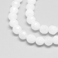 Natural White Jade Bead Strands&nbsp;X-G-R344-4mm-21