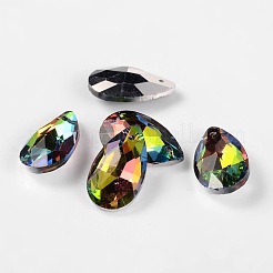 Faceted Teardrop Glass Pendants&nbsp;GLAA-O008-B