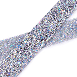 Glitter Resin Hotfix Rhinestone(Hot Melt Adhesive On The Back)&nbsp;OCOR-TA0002-02-40mm