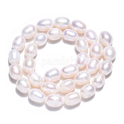 Natural Cultured Freshwater Pearl Beads Strands&nbsp;PEAR-N012-08O