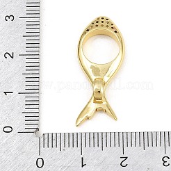 Brass Micro Pave Clear Cubic Zirconia Pendants&nbsp;CU-CBAFB7D-01G