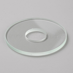 透明なガラスのリンキングリング  ドーナツ  透明  67x4mm  穴：22mm&nbsp;GLAA-WH0038-49