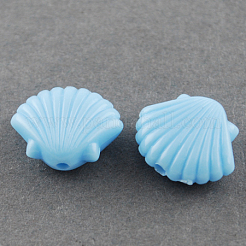 海底の世界をテーマに不透明なアクリルビーズ  混合図形  ミックスカラー  10~15x6~12x4~5mm  穴：1mm  2520個/ 1000g&nbsp;SACR-R746-12