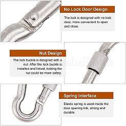 304 Stainless Steel Double Eye Swivel Clasps&nbsp;STAS-NB0004-28P