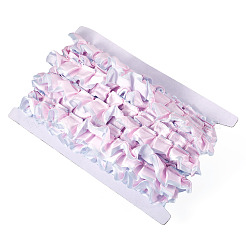 10ヤードポリエステルレースリボン  洋服アクセサリー用  ピンク  1インチ（25mm）&nbsp;OCOR-TA0004-26E