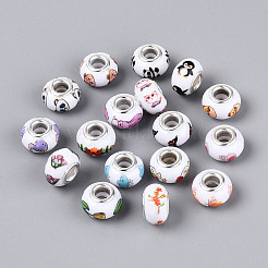 Opaque Resin European Beads&nbsp;RPDL-T004-01M