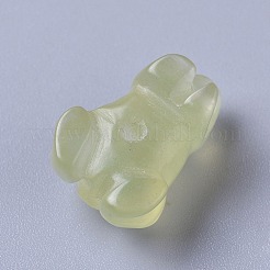 中国風天然jaビーズ  刻まれた  染め  カエル  ミックスカラー  18~20x11~13x9~10mm  穴：1.6~2mm&nbsp;G-L523-086