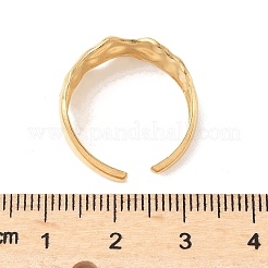 Hammered 304 Stainless Steel Cuff Rings&nbsp;LS-RJEW-S626-04G