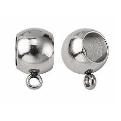 Tarnish Resistant Rondelle 201 Stainless Steel Tube Bails&nbsp;STAS-R075-22