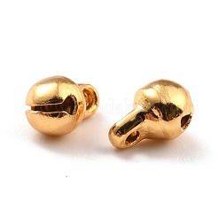 304ステンレススチールベルチャーム  18KGP本金メッキ  7.5x5x5mm  穴：1.2mm&nbsp;STAS-C044-02A-G