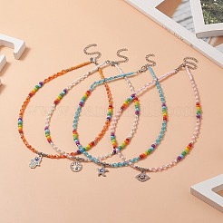 Rhinestone Pendant Necklace&nbsp;NJEW-JN04259