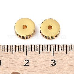 Rack Plating Brass Micro Pave Cubic Zirconia Beads&nbsp;KK-F879-14G