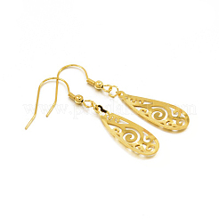 304 Stainless Steel Dangle Earrings&nbsp;X-EJEW-O024-15G