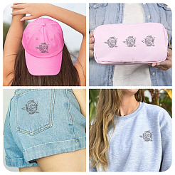 ラインストーンパッチ  アップリケにアイロン/縫い付け  マスクと衣装のアクセサリー  洋服用  バッグパンツ  靴  携帯ケース  花  56x67x1mm&nbsp;PATC-TAC0004-02A