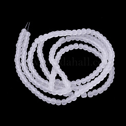 Baking Paint Transparent Glass Bead Strands&nbsp;GLAA-S031-4mm-13