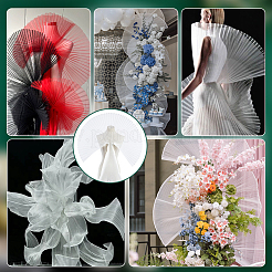 Organza Mesh Fabric&nbsp;OCOR-WH0082-312B