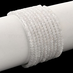 天然レインボー ムーンストーン ビーズ 連売り  ファセットロンデル  3x2mm  穴：0.6mm  約176個/連  15.16インチ（38.5cm）&nbsp;G-G0005-D02-01