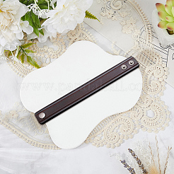 牛革コードブレスレット  女性用・男性用スナップブレスレット  ココナッツブラウン  8.82インチ（22.4cm）&nbsp;BJEW-WH20001-19A