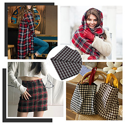 Tartan Pattern Cotton Craft Fabric&nbsp;DIY-WH0453-62