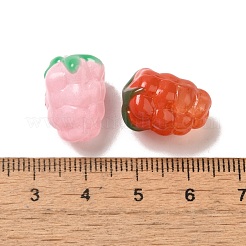 手作りランプワークビーズ連売り  ブドウ  カラフル  17x12~13x12~13mm  穴：1.2~1.4mm  約20個/連  13.39''（34センチメートル）&nbsp;LAMP-G162-05A