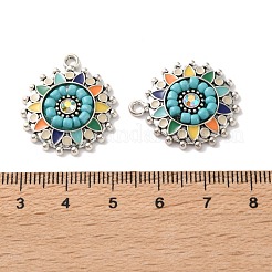 Bohemia Tibetan Style Alloy & Enamel & Rhinestone Pendants&nbsp;FIND-T074-07AS