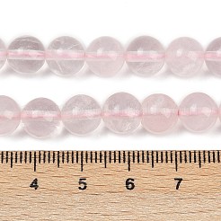 天然石ローズクォーツビーズ連売り  ラウンド  8.5~9mm  穴：1mm  約46個/連  14.96~15.16''（38~38.5センチメートル）&nbsp;G-F792-C10-06