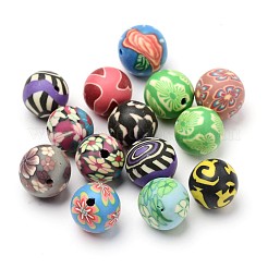 Handmade Polymer Clay Beads&nbsp;FM12mmY