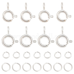 20Pcs 2 Styles Brass Spring Ring Clasps&nbsp;KK-YW0004-53