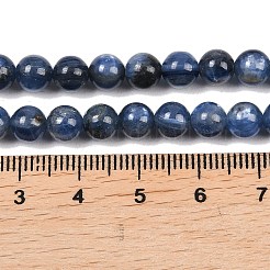 天然カヤナイト/シアナイト/ジフェンラウンドビーズ連売り  グレードA  6mm  穴：1mm  約66個/連  15.5インチ&nbsp;G-L411-20-6mm