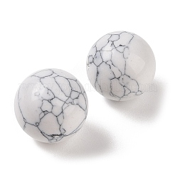 Synthetic Howlite No Hole Sphere Beads&nbsp;G-K353-04D-13