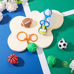 10Pcs 5 Styles PVC Opaque Plastic Pendants&nbsp;KY-TA0001-53
