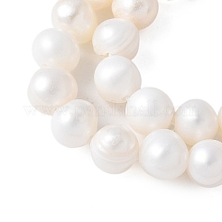 天然養殖淡水パールビーズ連売り  グレードa ++  ポテト  フローラルホワイト  4~4.5mm  穴：0.7mm  約87~89個/連  13.58~13.94''（34.5~35.4センチメートル）&nbsp;PEAR-I007-07H-01B