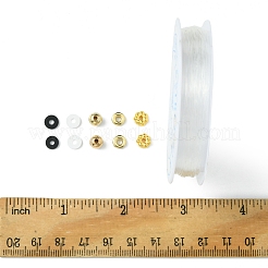 DIY ラウンド/フラットラウンドポリマー粘土 & CCB プラスチックビーズブレスレット作成キット  ミックスカラー  6x0.5~5mm  穴：1.5~2.2mm&nbsp;DIY-FS0007-66